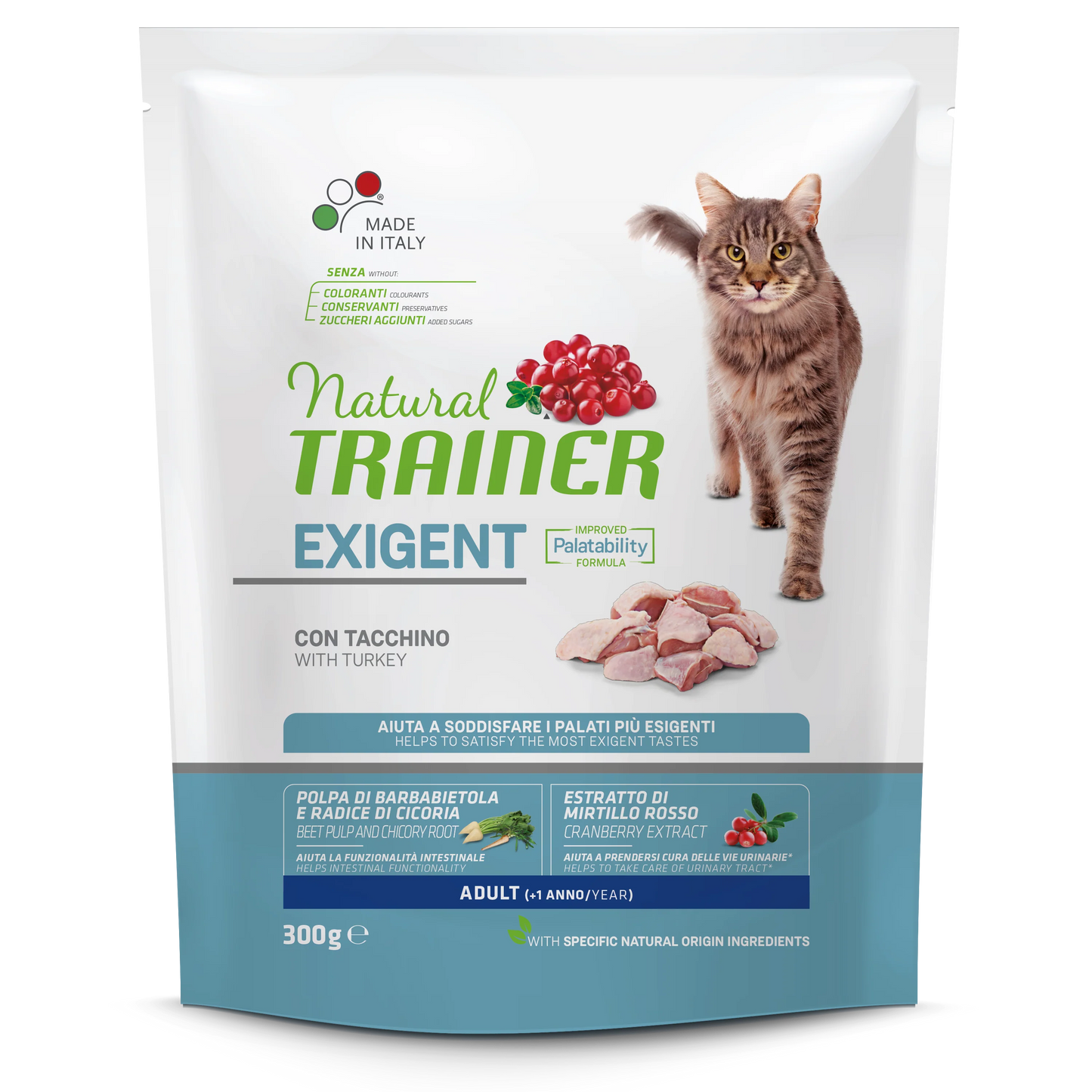natural trainer exigent (+1 anno) con tacchino