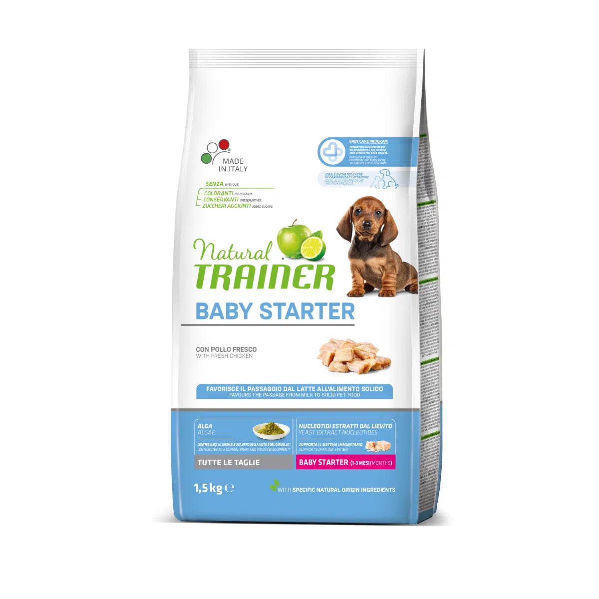 natural trainer baby starter 1-3 mesi con pollo fresco