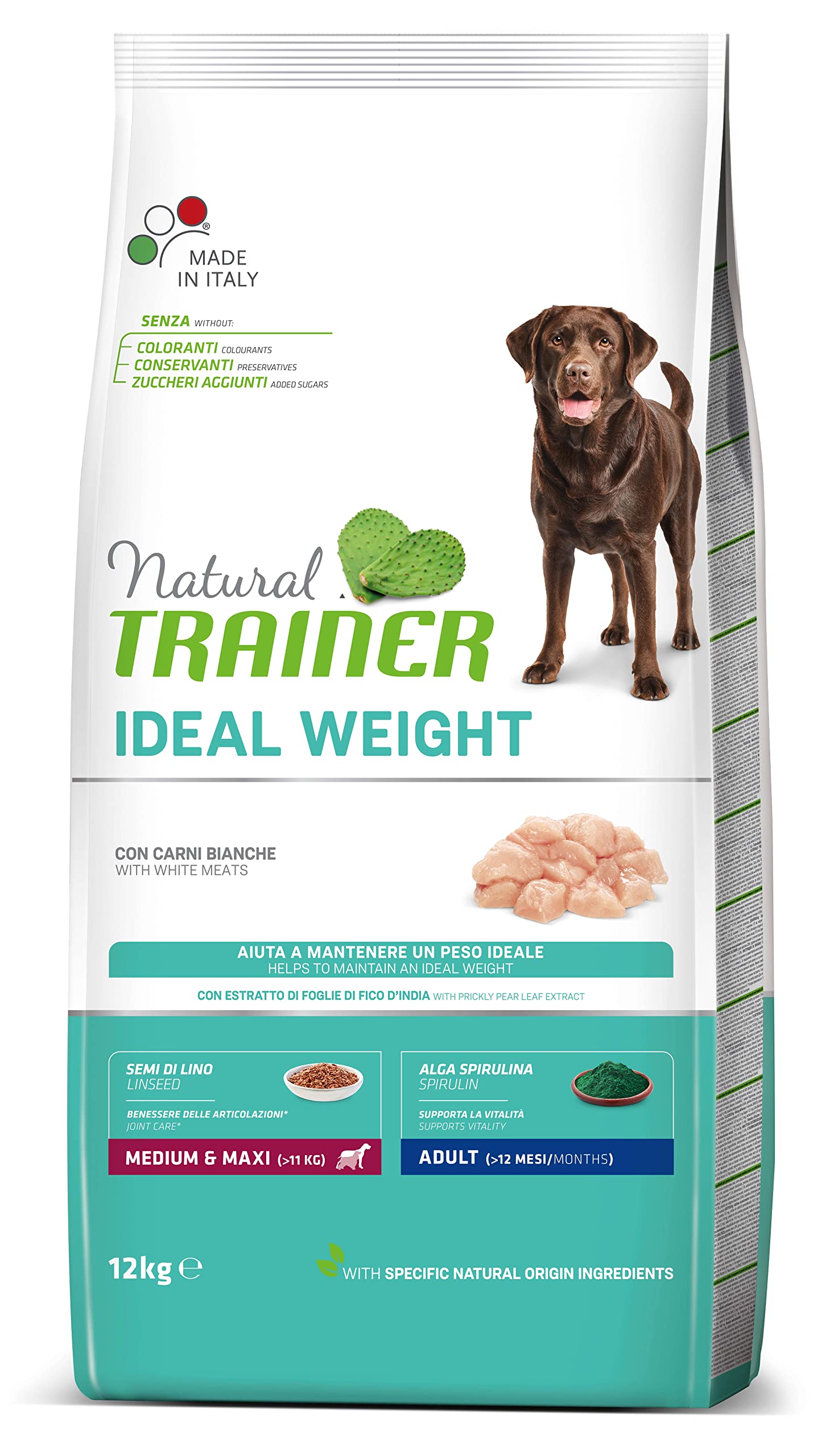 natural trainer medium & maxi adult +12 mesi con tacchino