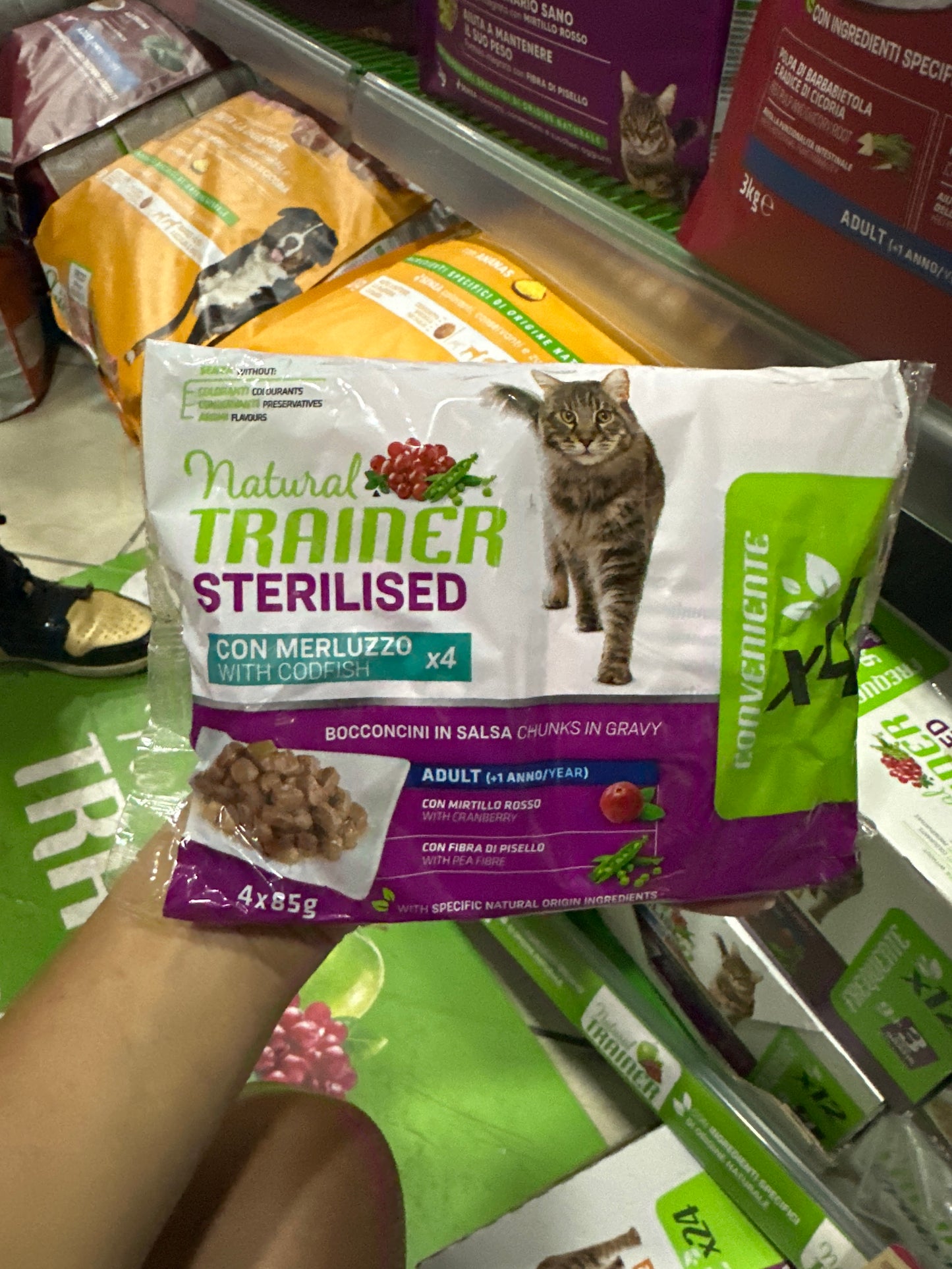 Natural Trainer Cat Sterilised multipack 4 x 85 gr