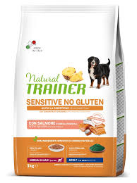 natural trainer adult medium/maxi con salmone e cereali integrali
