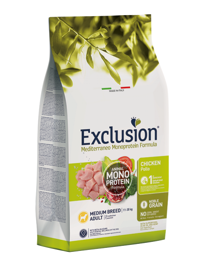 EXCLUSION NOBLE GRAIN ADULT CHICKEN MEDIUM BREED