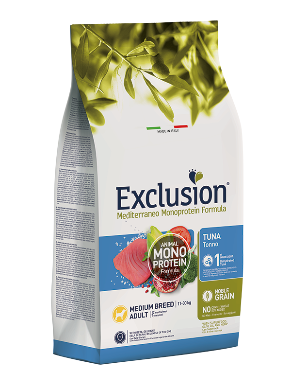 Exclusion NOBLE GRAIN ADULT TUNA MEDIUM BREED