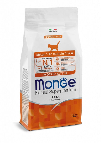 monge monoprotein  kitten anatra 400 gr