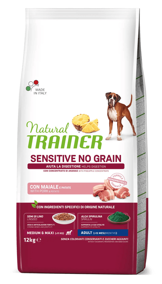 natural trainer adult con maiale e patate