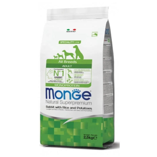 monge all breed adult monoprotein coniglio