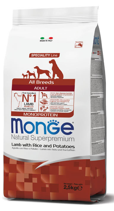monge adult monoproteico agnello riso patate