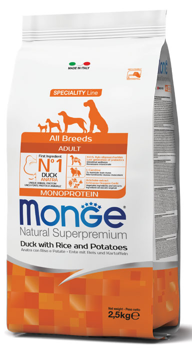 monge adult monoproteico anatra riso patate