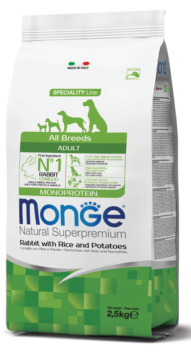 monge adult monoproteico coniglio riso patate