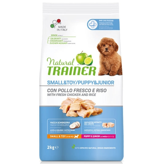 Natual trainer puppy & junior pollo fresco e riso