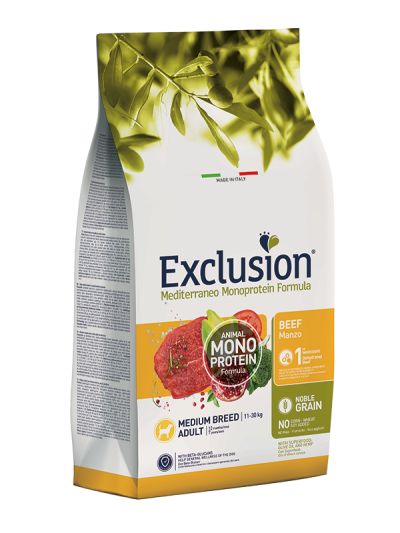 Exclusion NOBLE GRAIN ADULT BEEF MEDIUM BREED