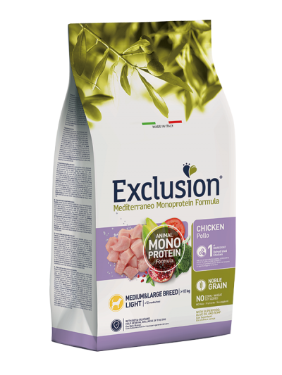 EXCLUSION NOBLE GRAIN LIGHT CHICKEN MEDIUM&LARGE BREED